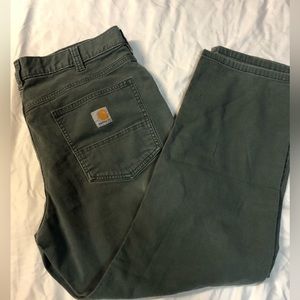 Greenish baggy carhartts